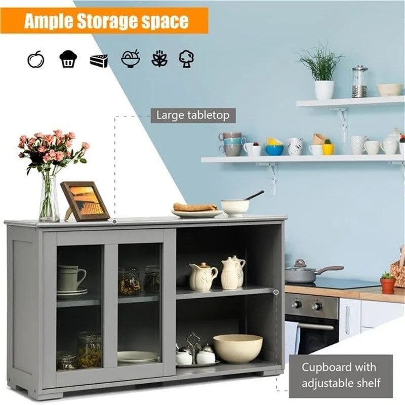 Meuble de rangement de buffet empilable – 41,9P x 13L x 24,5H