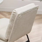 Chaises de salle à manger capitonnées contemporaines Milos de Roundhill Furniture, lot de 2