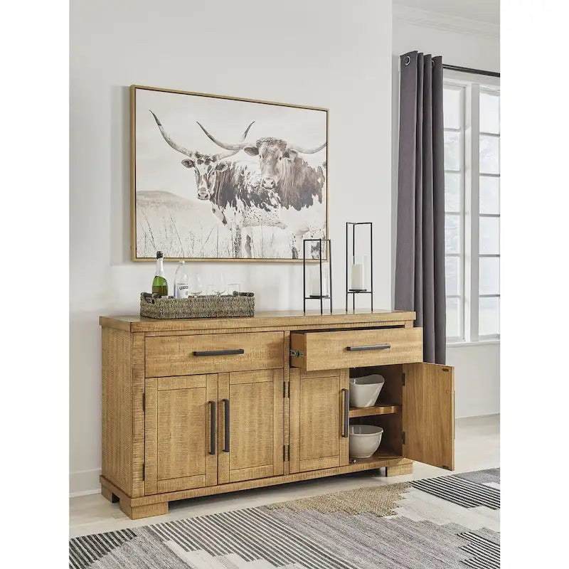 Bahut de salle à manger brun Havonplane Signature Design by Ashley – 65,88L x 19P x 36,13H po.