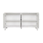 Buffet bahut en bois 4 portes Meuble d'appoint