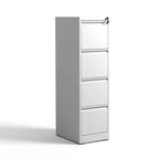 Meuble de classement vertical métallique à 4 tiroirs avec serrure