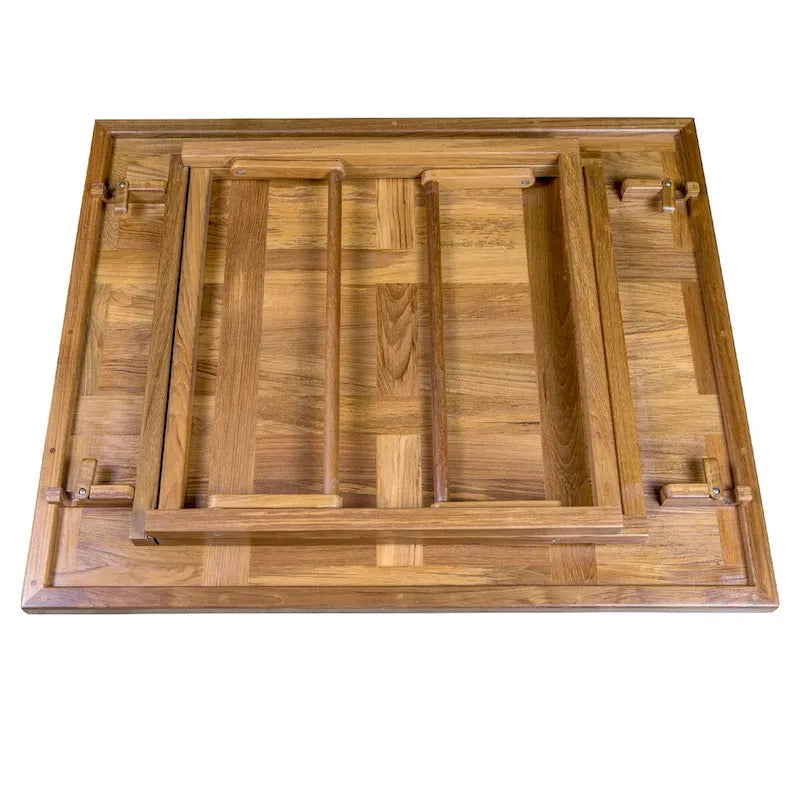 Table basse en teck (puzzle)