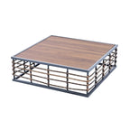 Ensemble de canapé d'angle de patio, ensemble de meubles de conversation de jardin, 7 pièces