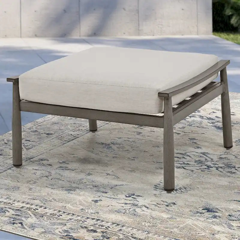 Ensemble de conversation d'extérieur 6 pièces en aluminium, canapé 2 places avec table basse et coussins
