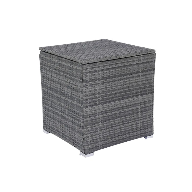 Ensemble de mobilier de jardin 8 pièces en rotin tressé pour l'extérieur