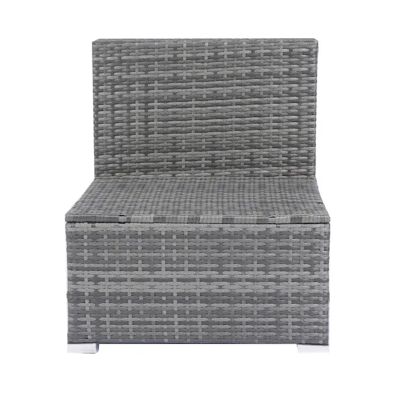 Ensemble de mobilier de jardin 8 pièces en rotin tressé pour l'extérieur