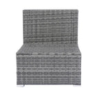 Ensemble de mobilier de jardin 8 pièces en rotin tressé pour l'extérieur