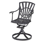 Ensemble de salle à manger d'extérieur 7 pièces Grenada Charcoal en aluminium - 72 x 29 x 42
