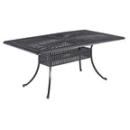 Ensemble de salle à manger d'extérieur 7 pièces Grenada Charcoal en aluminium - 72 x 29 x 42