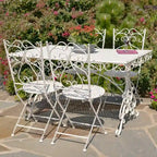 Ensemble de salle à manger 5 pièces en métal Solebury - 51,18 L x 33,07 l x 29,92 H