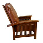 Précommander un fauteuil Morris Craftsman / Mission en cuir et chêne