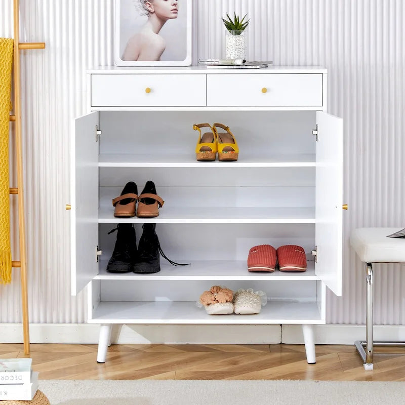 Meuble de rangement minimaliste moderne, meuble à chaussures en rotin, meuble haut de lit. Belle forme pour les couloirs et les salons
