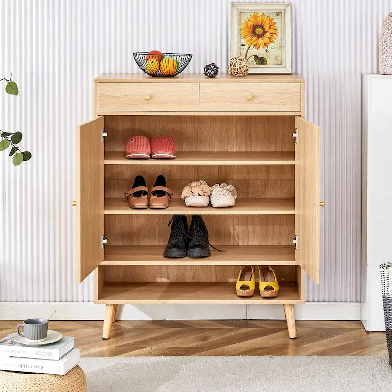Meuble de rangement minimaliste moderne, meuble à chaussures en rotin, meuble haut de lit. Belle forme pour les couloirs et les salons