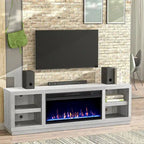 Meuble TV de 77 po avec foyer pour téléviseurs jusqu'à 85 po – 77 po de largeur