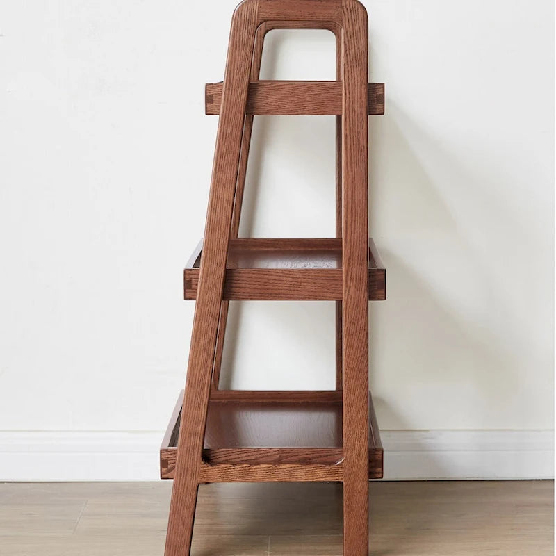 Banc de rangement en chêne couleur noyer, étagère à chaussures à 3 niveaux en bois de hêtre pour entrée, organisateur de rangement haut de gamme