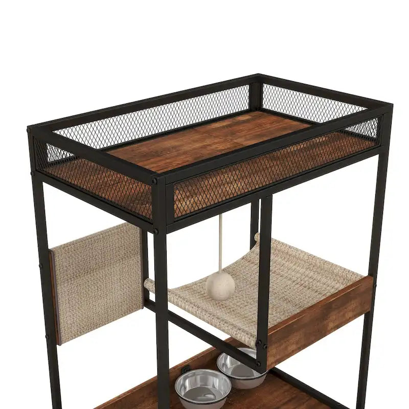 Meubles pour litière pour chat avec arbre à chat, meuble pour chat, armoire pour chat