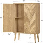 Meuble de rangement avec étagère réglable - 11,8P x 27,6L x 31,3H