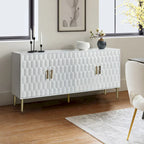 Buffet moderne de 160 cm de large avec étagères réglables par HULALA HOME