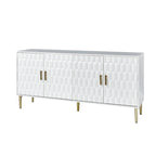 Buffet moderne de 160 cm de large avec étagères réglables par HULALA HOME
