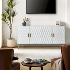 Buffet moderne de 160 cm de large avec étagères réglables par HULALA HOME