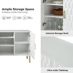 Buffet moderne de 160 cm de large avec étagères réglables par HULALA HOME