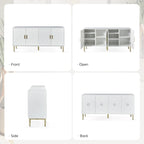 Buffet moderne de 160 cm de large avec étagères réglables par HULALA HOME