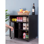 Meuble de rangement pour imprimante de cuisine ou de bureau avec roulettes