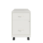 Classeur mobile vertical 2 tiroirs de 45,7 cm de profondeur, format lettre, avec tiroir accessoire Space Solutions 18