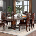 Ensemble de salle à manger extensible 7 pièces traditionnel en bois massif de cerisier Abeena de Furniture of America