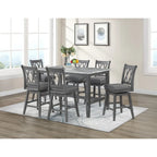 Ensemble de 7 pièces Hudson Marble hauteur comptoir