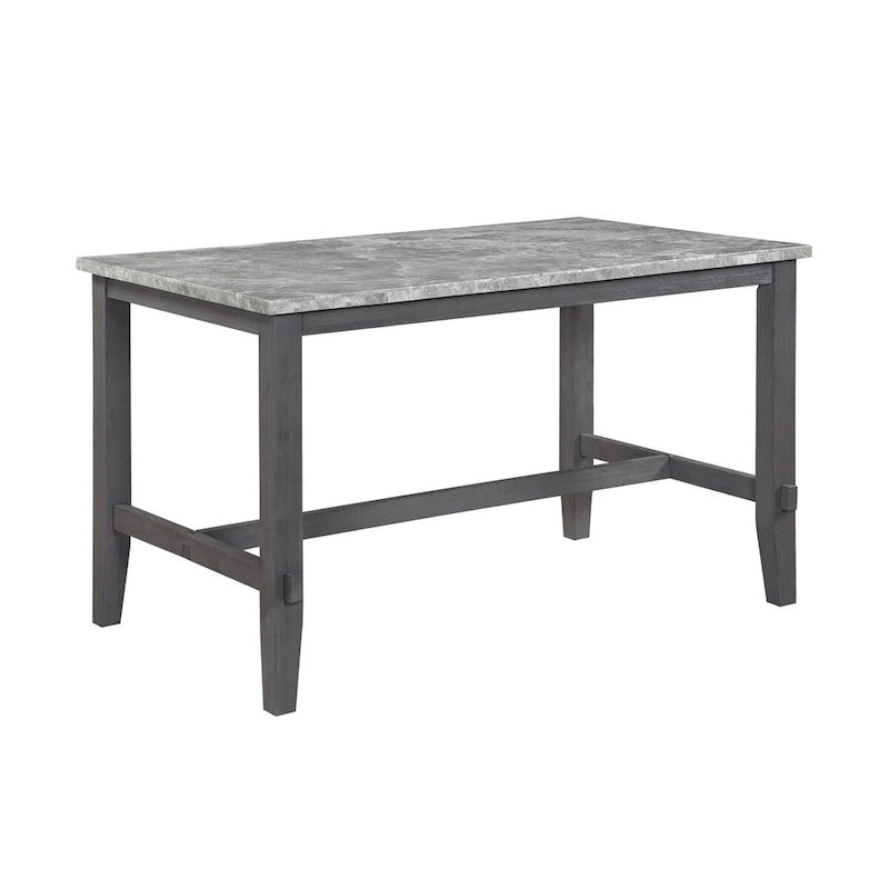Ensemble de 7 pièces Hudson Marble hauteur comptoir