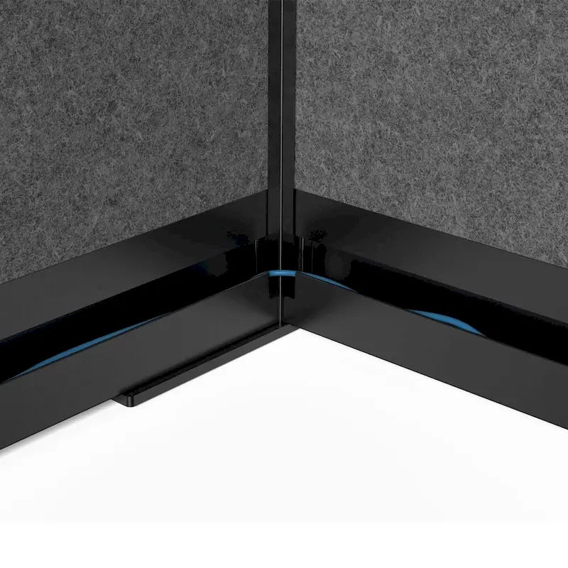 Système de cloison modulable – Cadre noir – Panneau de départ 70 x 70 – Panneaux larges