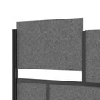 Système de cloison modulable – Cadre noir – Panneau de départ 70 x 70 – Panneaux larges