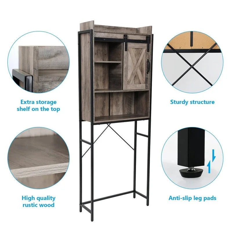 Meuble de rangement pour toilettes - 9,25P x 25,4L x 67,7H