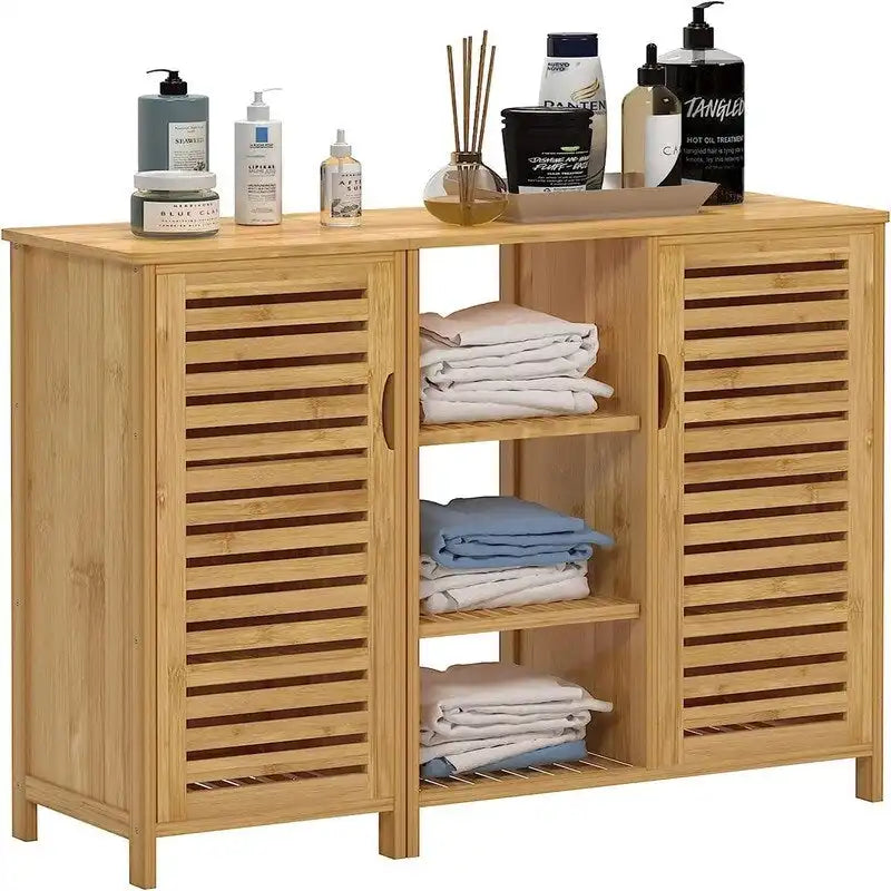 Meuble de rangement de salle de bain sur pied