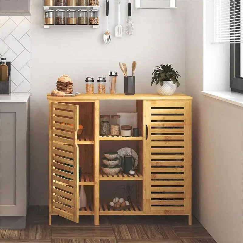 Meuble de rangement de salle de bain sur pied