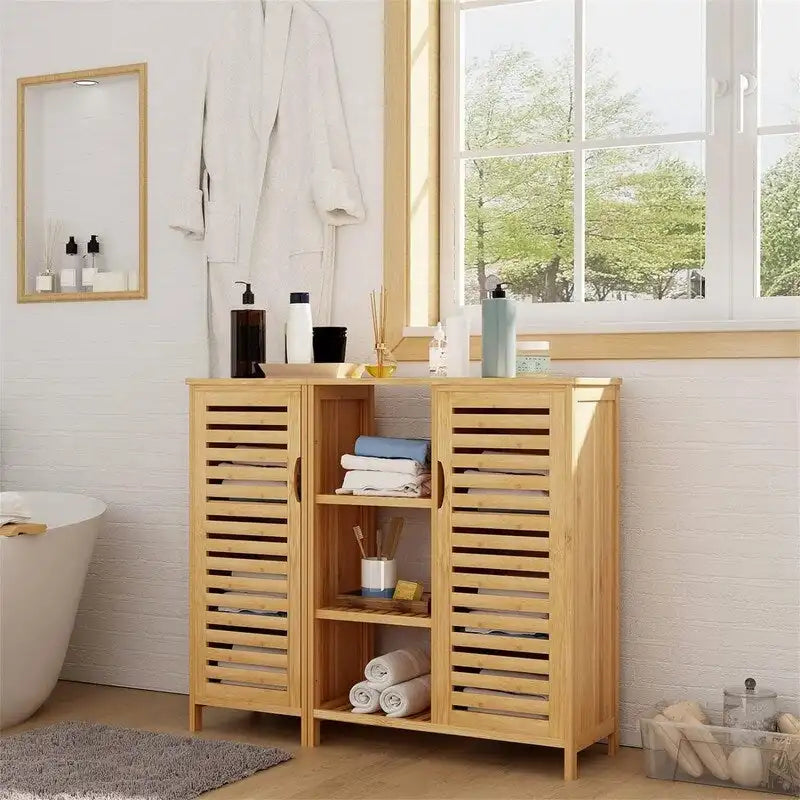 Meuble de rangement de salle de bain sur pied