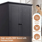 Meuble de rangement de salle de bain avec tiroirs et étagère réglable