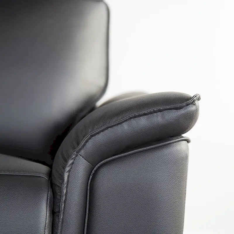 Causeuse inclinable manuelle Marty en cuir synthétique moderne de Furniture of America
