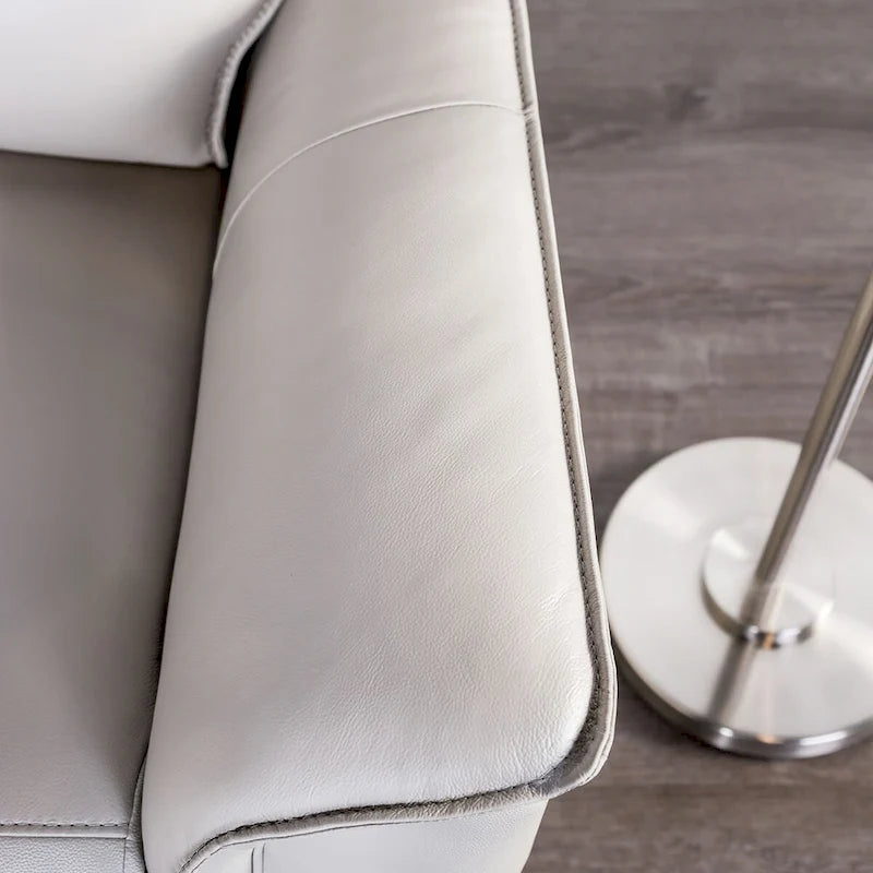 Causeuse inclinable manuelle Marty en cuir synthétique moderne de Furniture of America
