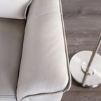 Causeuse inclinable manuelle Marty en cuir synthétique moderne de Furniture of America