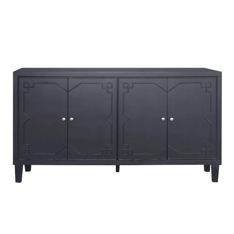 Bahut de salon en bois à 4 portes