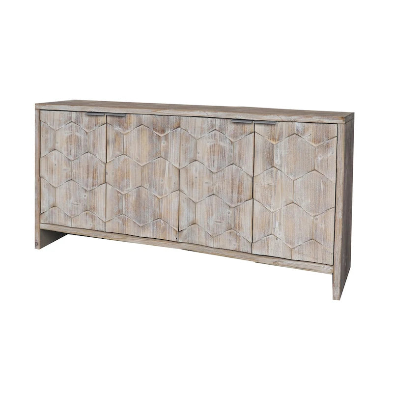 Buffet de service en bois style ferme avec portes
