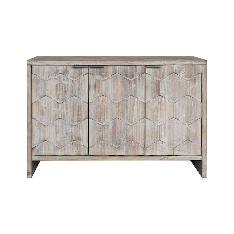 Buffet de service en bois style ferme avec portes