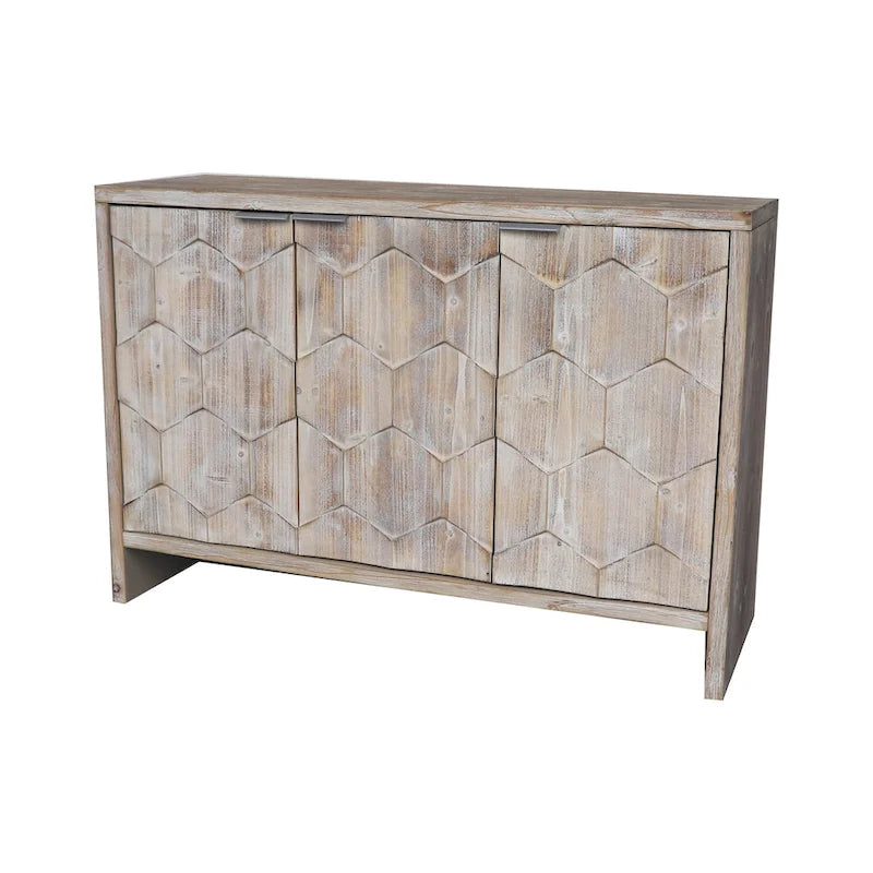 Buffet de service en bois style ferme avec portes