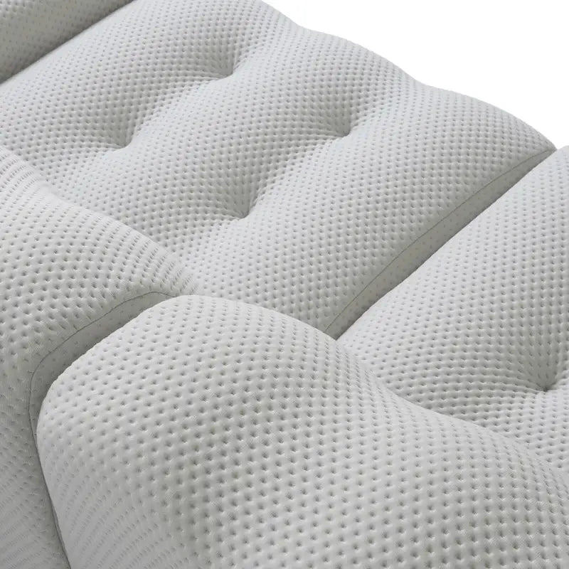 Canapé Cloud 102.4, canapé 3 places rembourré en textile 3D, sectionnel pour salon, appartement