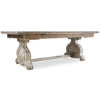 Table de salle à manger de luxe Hooker Furniture Chatelet 83-127, longue, à tréteaux