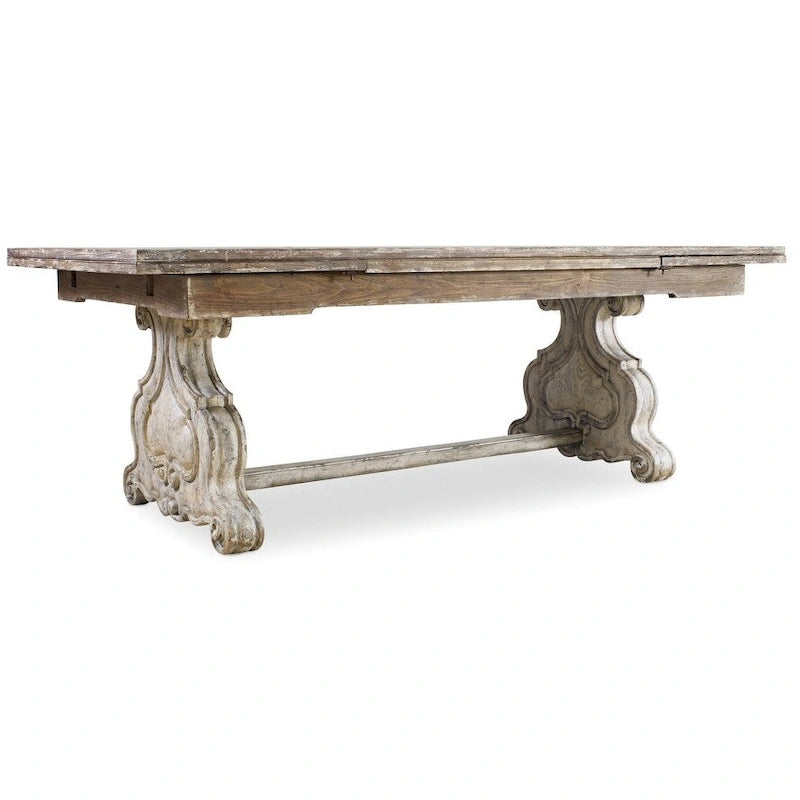 Table de salle à manger de luxe Hooker Furniture Chatelet 83-127, longue, à tréteaux