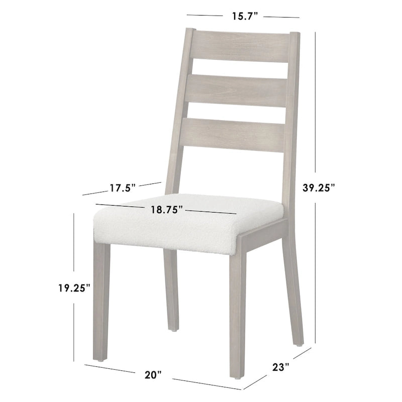 Ensemble de salle à manger Lifestorey Palmer 6 pièces avec rangement