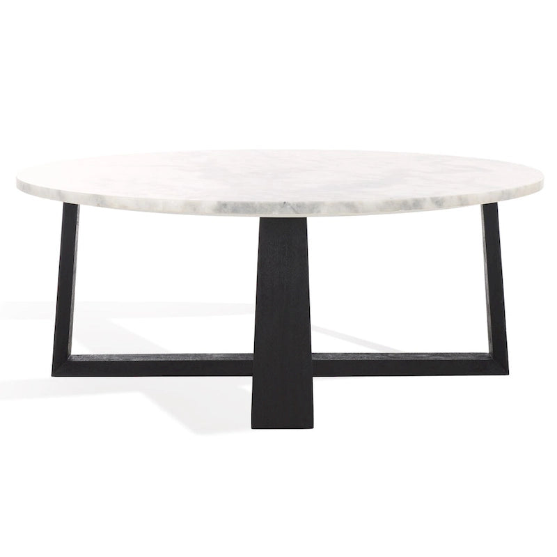 SAFAVIEH Couture Trenton Table basse avec plateau en marbre - 38Wx38Dx15H